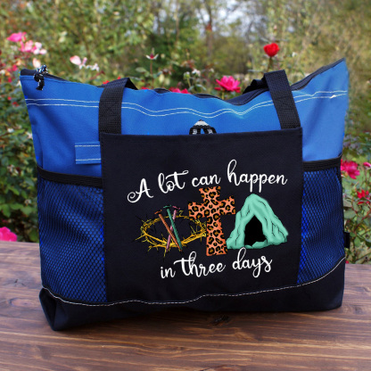 A Lot Can Happen in Three Days Christian Tote Bag