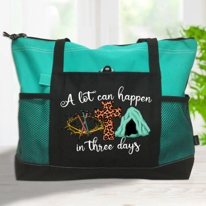 A Lot Can Happen in Three Days Christian Tote Bag