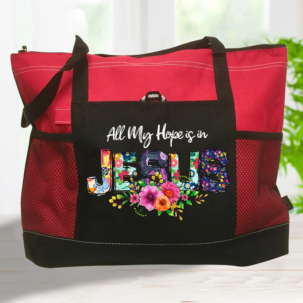 All My Hope Is in Jesus Tote Bag