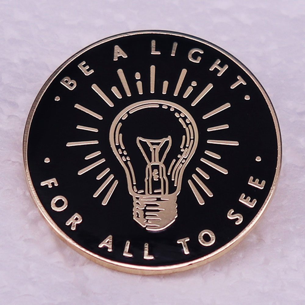 Be Light Christian Enamel Pin Sale GuidingCross
