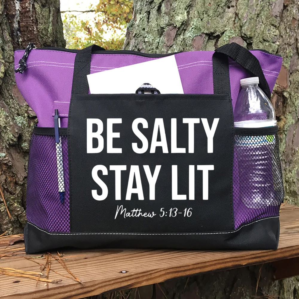 Be Salty and Stay Lit Tote Bag