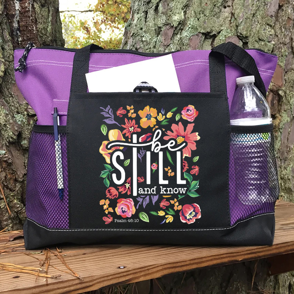 Be Still Floral Tote Bag