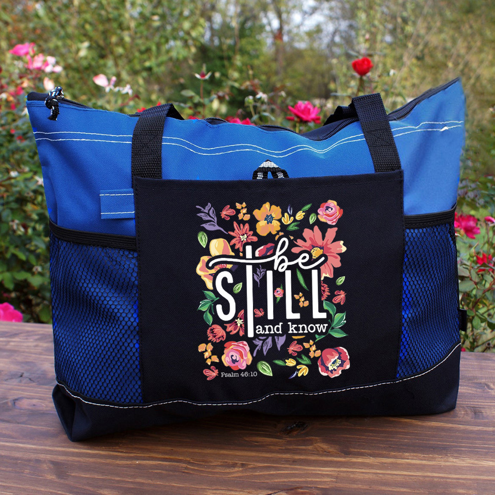 Be Still Floral Tote Bag