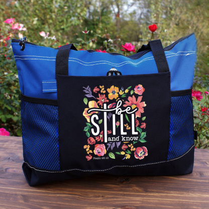 Be Still Floral Tote Bag