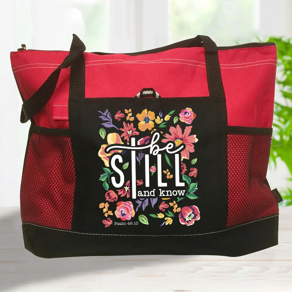 Be Still Floral Tote Bag