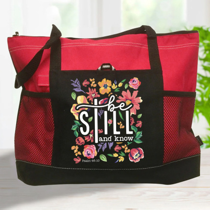 Be Still Floral Tote Bag