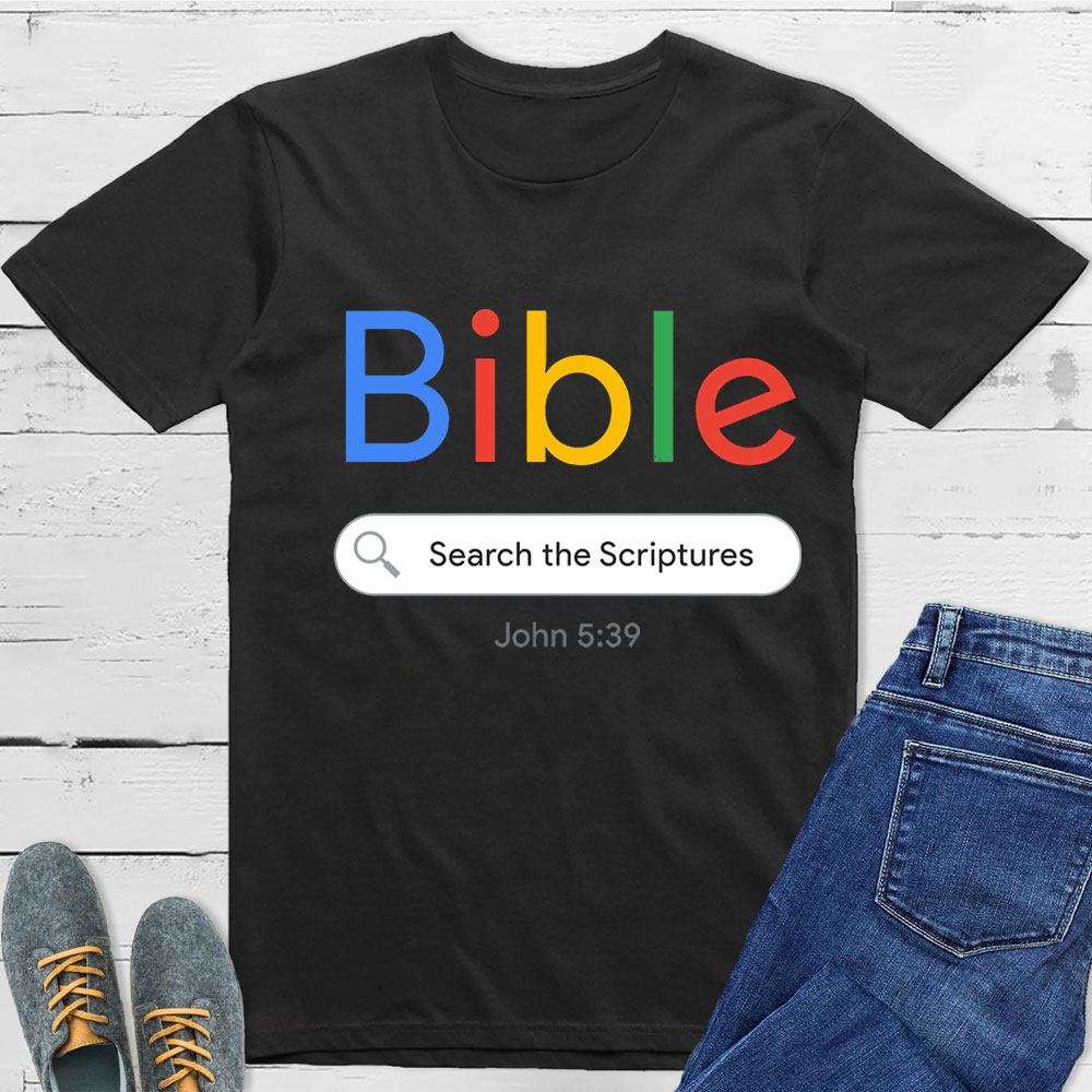 Bible Search The Scriptures Unisex T Shirt Sale Guidingcross 0623