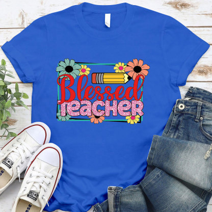 Blessed Teacher Christian T-Shirt