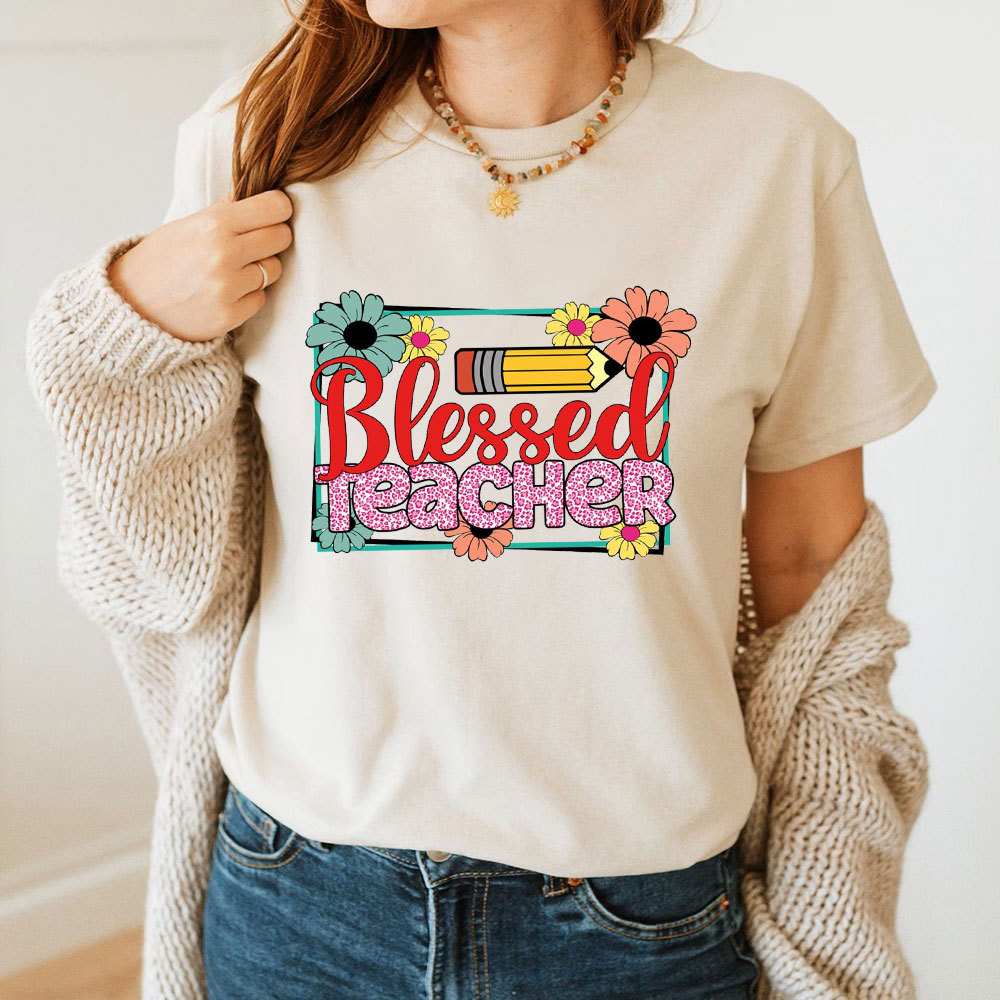 Blessed Teacher Christian T-Shirt
