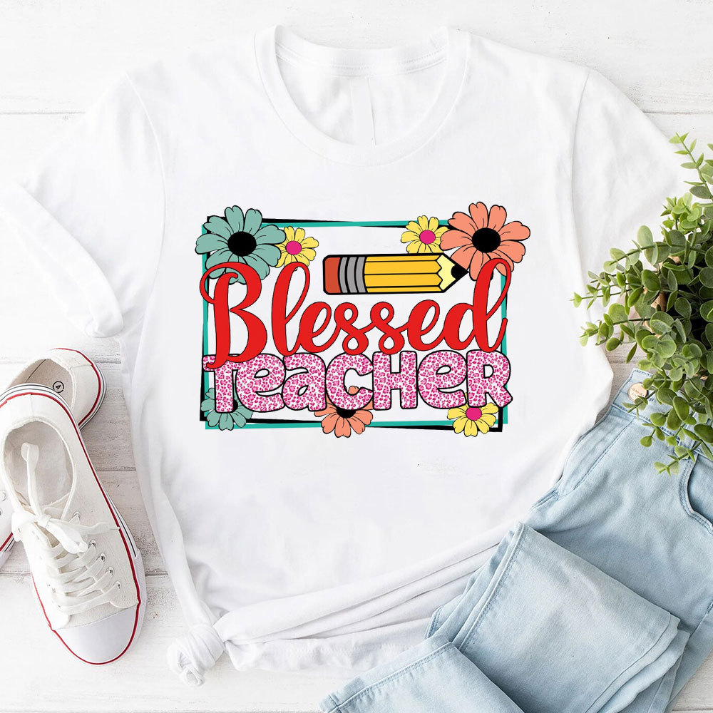 Blessed Teacher Christian T-Shirt