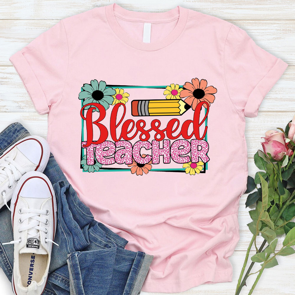 Blessed Teacher Christian T-Shirt