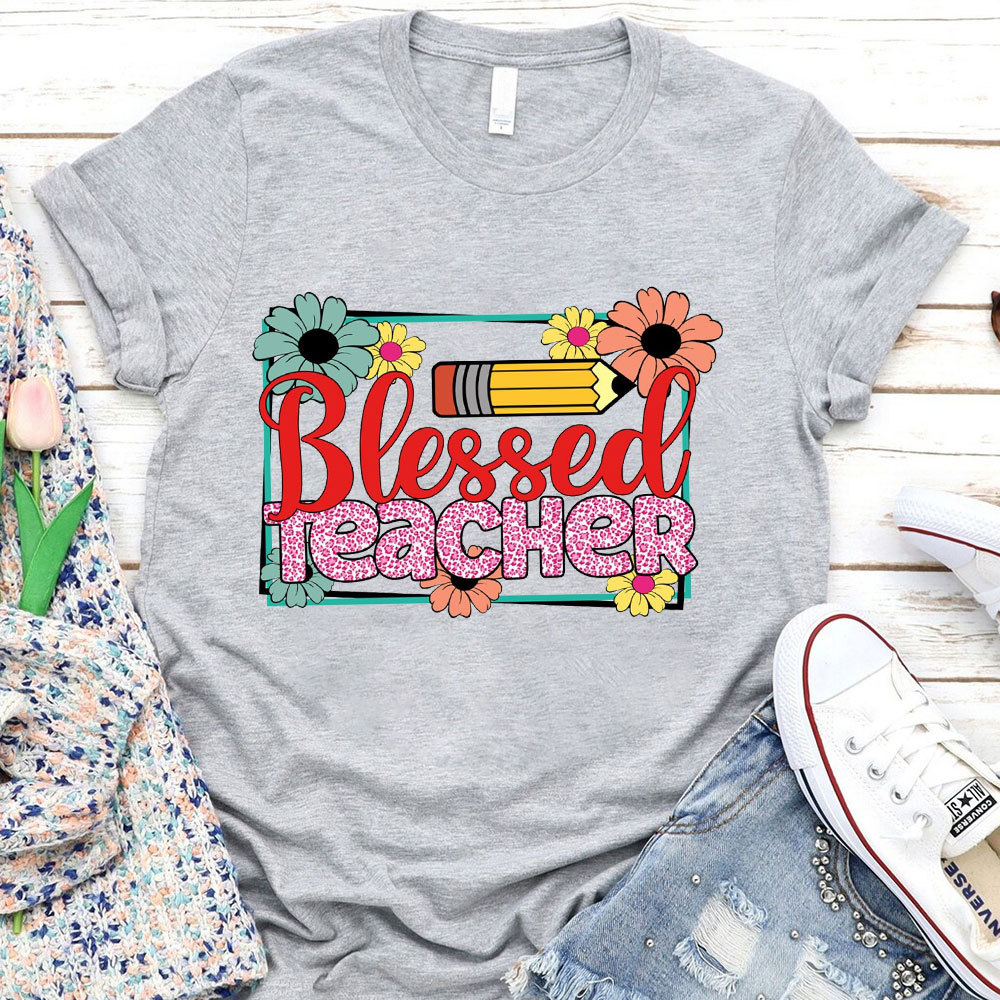 Blessed Teacher Christian T-Shirt