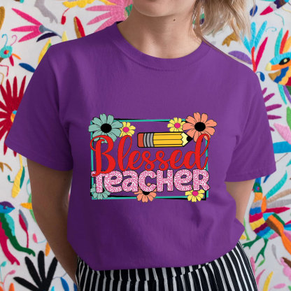 Blessed Teacher Christian T-Shirt
