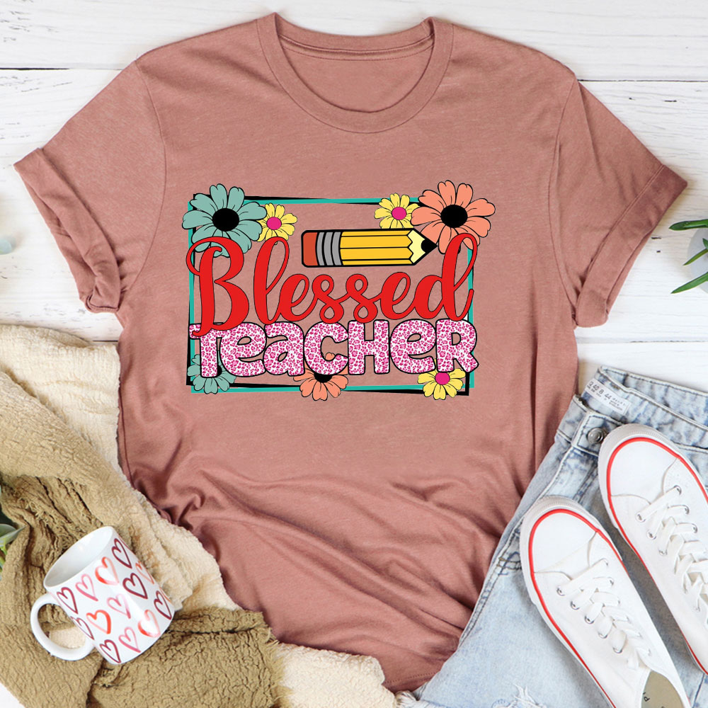 Blessed Teacher Christian T-Shirt