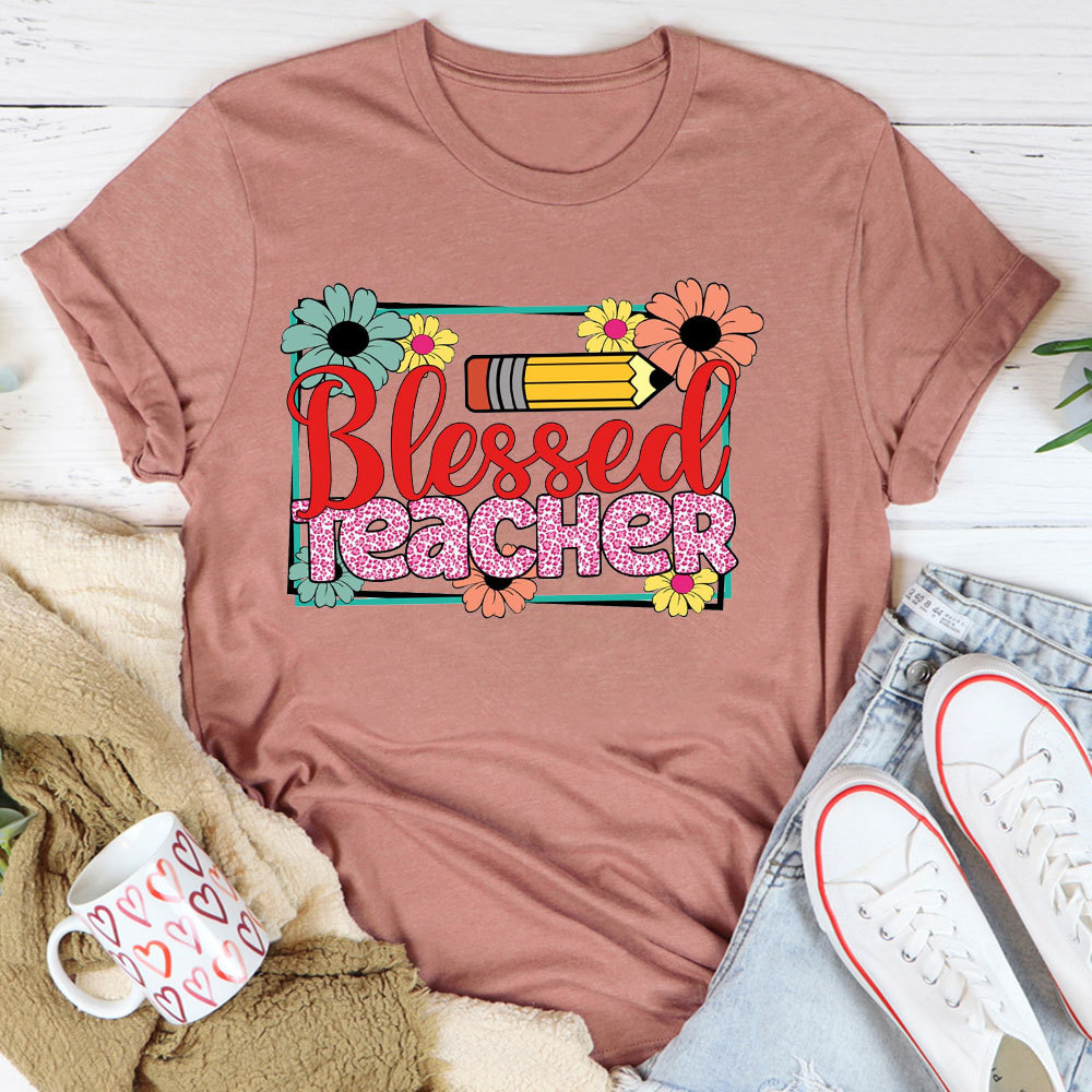 Blessed Teacher Christian T-Shirt