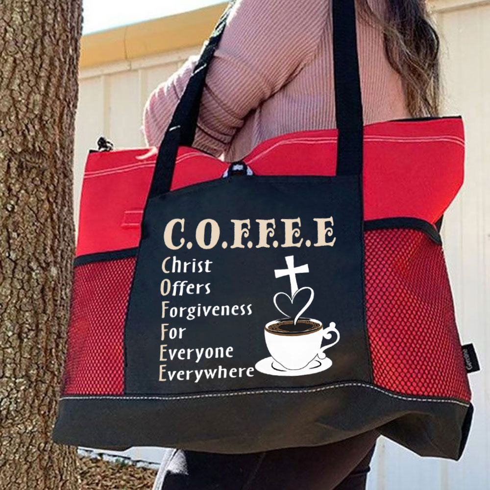 Christ Offers Forgiveness for Everyone Everywhere Tote Bag