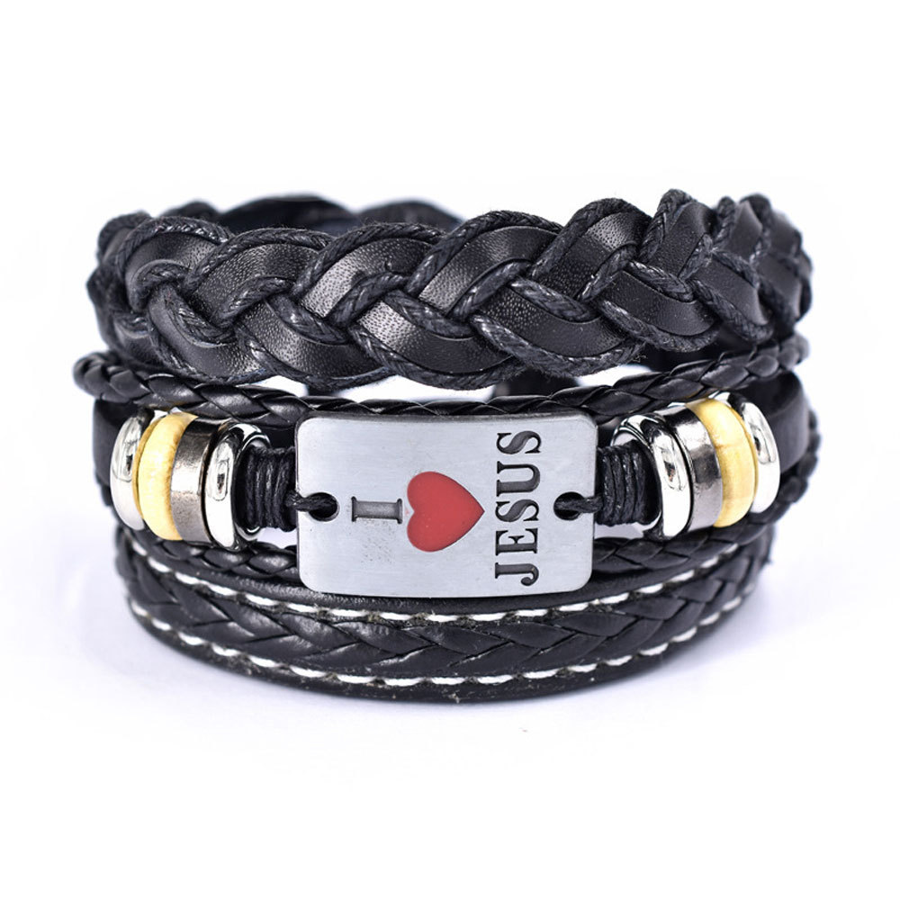Christian I Love Jesus Bracelet Sale GuidingCross