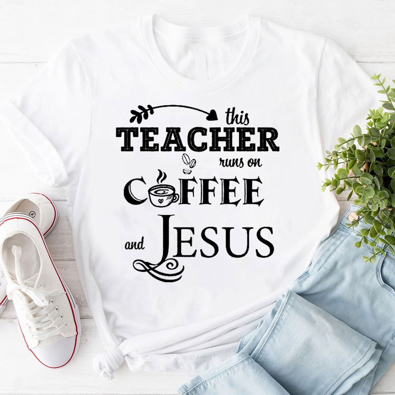 Christian Teacher Coffee T-Shirt