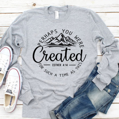 Created With A Purpose Unisex Long Sleeve Shirt