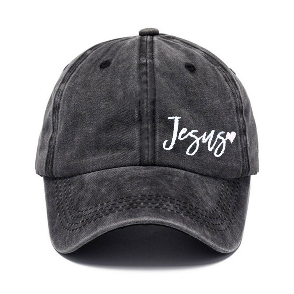 Embroidery Jesus Heart Hat