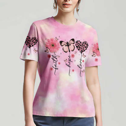 Faith Hope Love All Over Print Shirt
