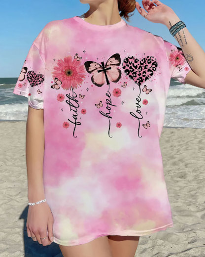 Faith Hope Love All Over Print Shirt