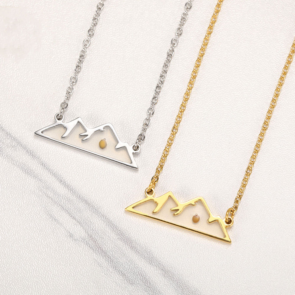 Faith over Mountains Necklace