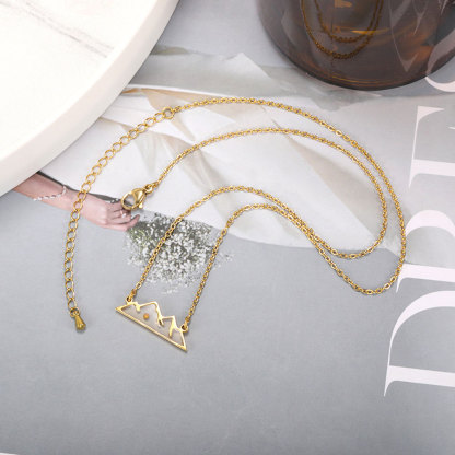 Faith over Mountains Necklace