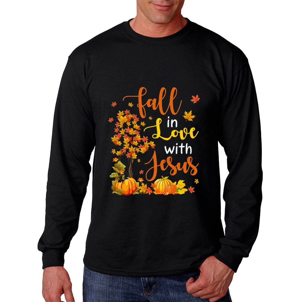 Fall In Love With Jesus Long Sleeve T-Shirt