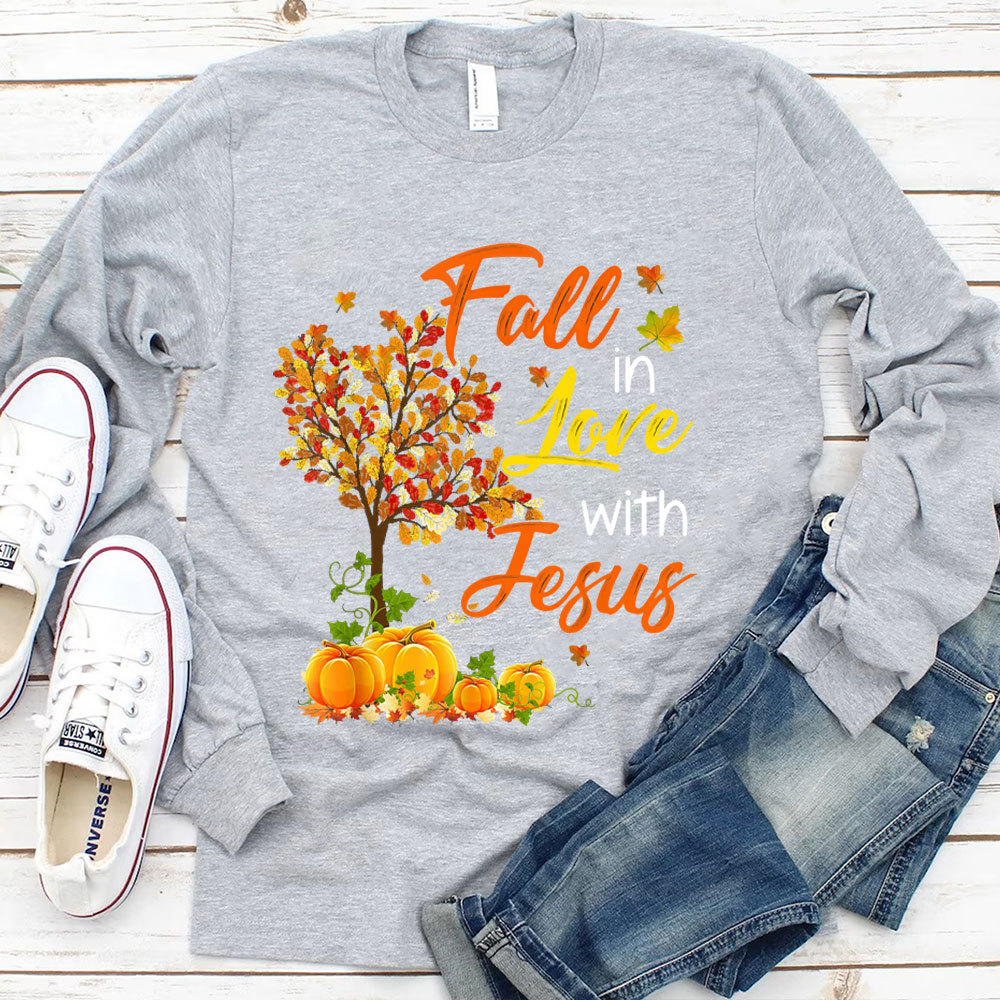 Fall In Love With Jesus Faith Long Sleeve T-Shirt