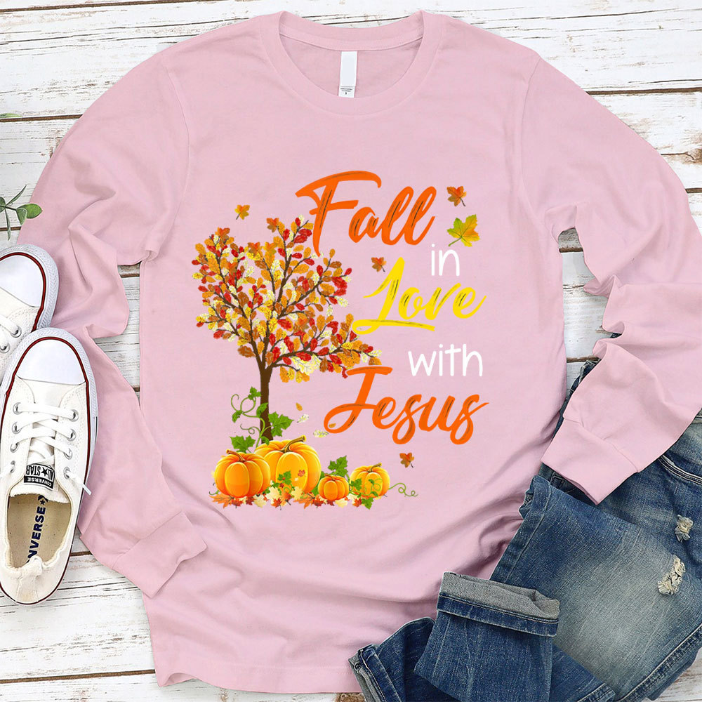 Fall In Love With Jesus Faith Long Sleeve T-Shirt