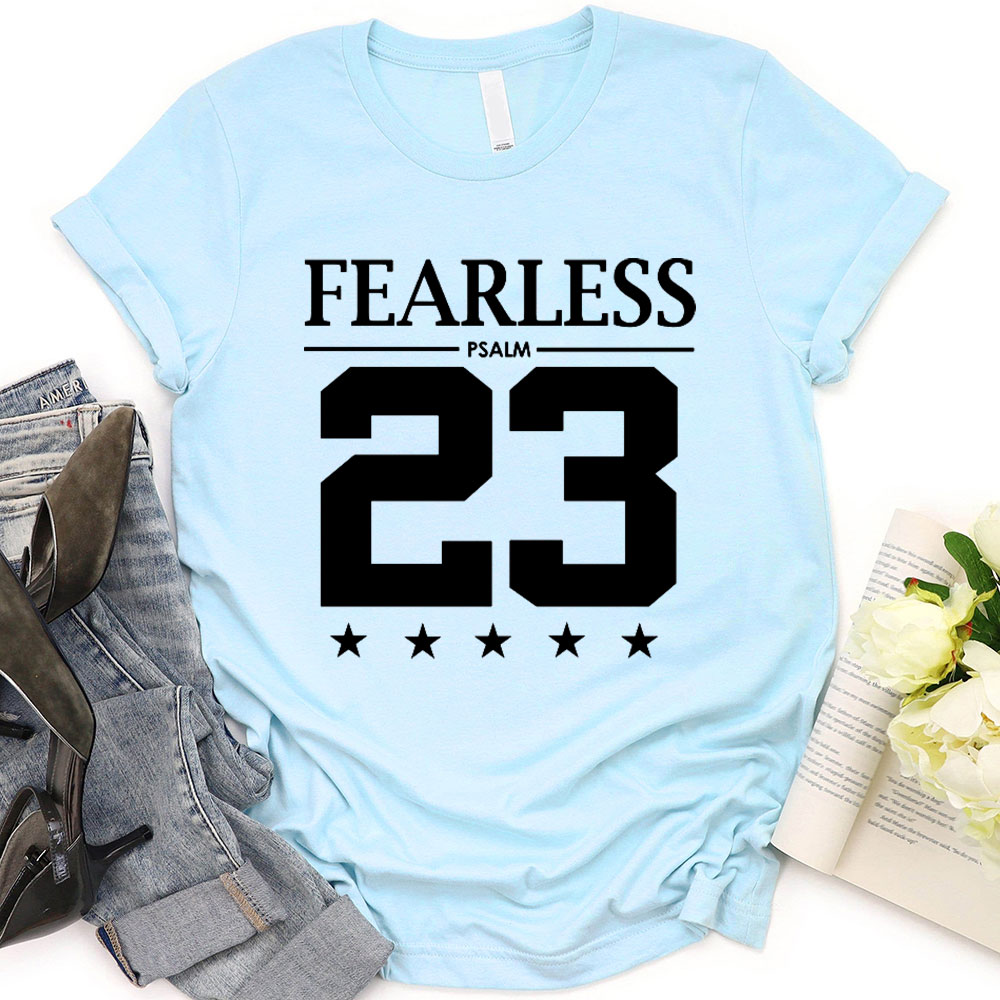 Fearless Psalm 23 T-Shirt Sale-GuidingCross