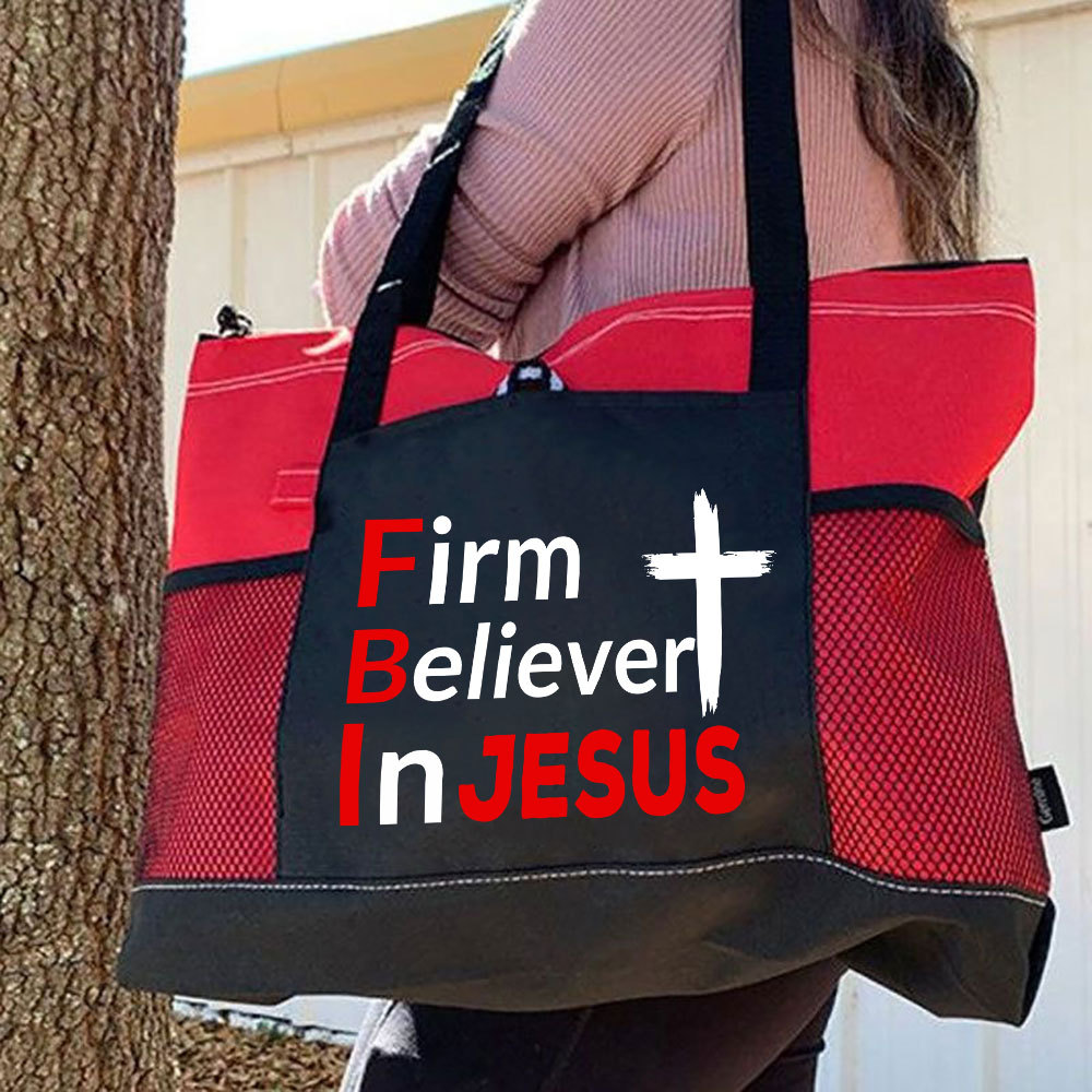 Firm Believer in Jesus Tote Bag