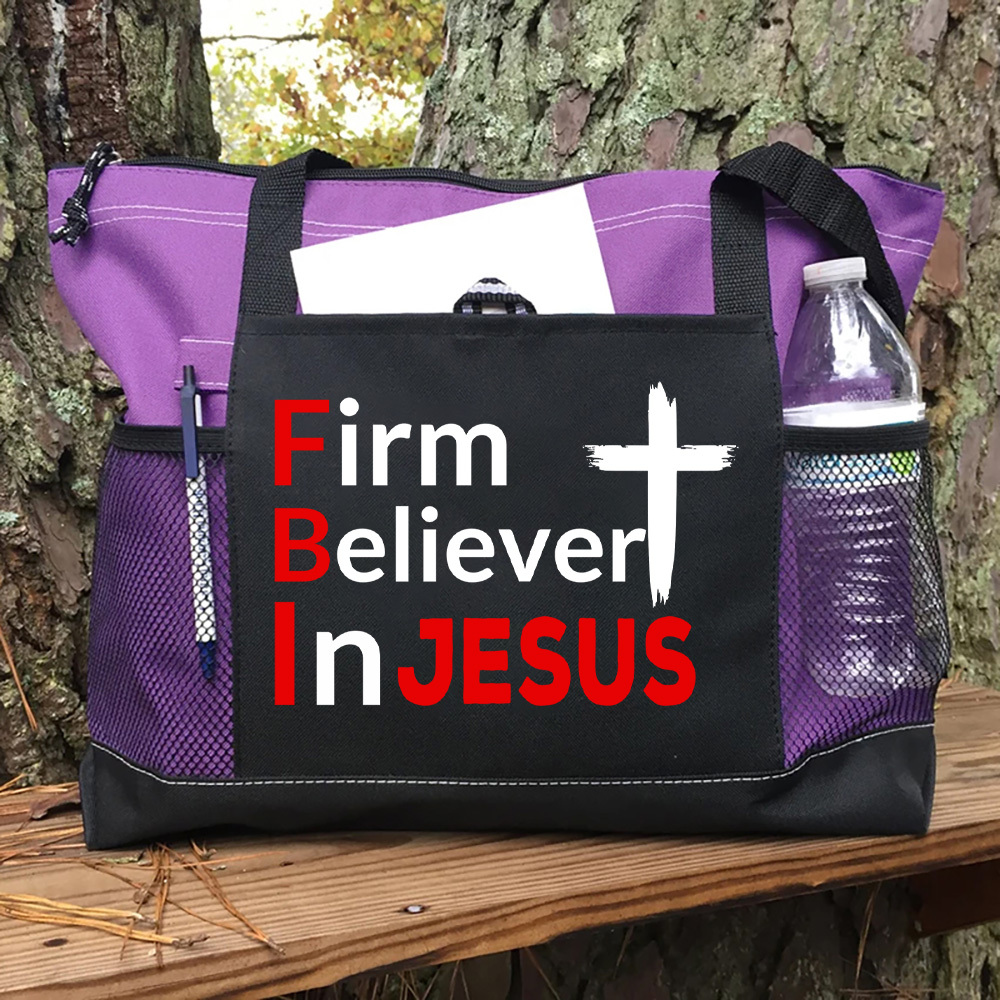 Firm Believer in Jesus Tote Bag