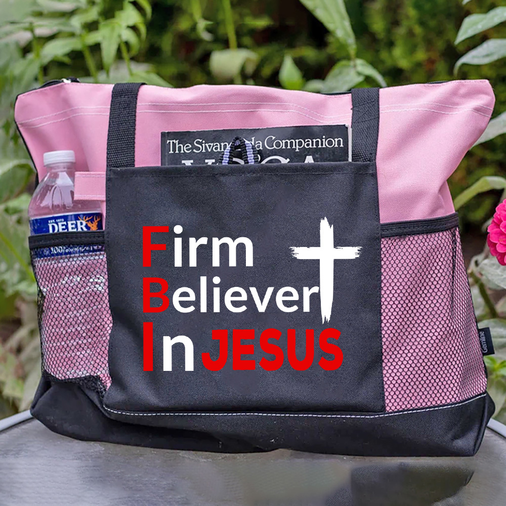 Firm Believer in Jesus Tote Bag