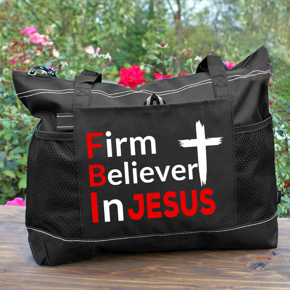 Firm Believer in Jesus Tote Bag