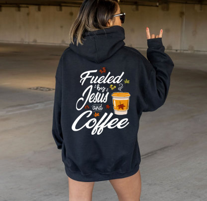 Fueled By Coffee And Jesus Thanksgiving Day Hoodie