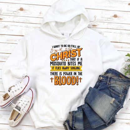 Full Of Christ Funny Christian Hoodie