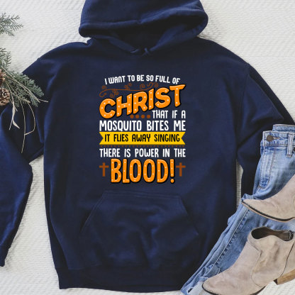 Full Of Christ Funny Christian Hoodie