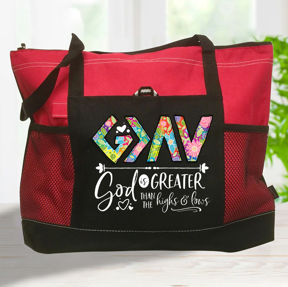 God Is Greater Christian Tote Bag
