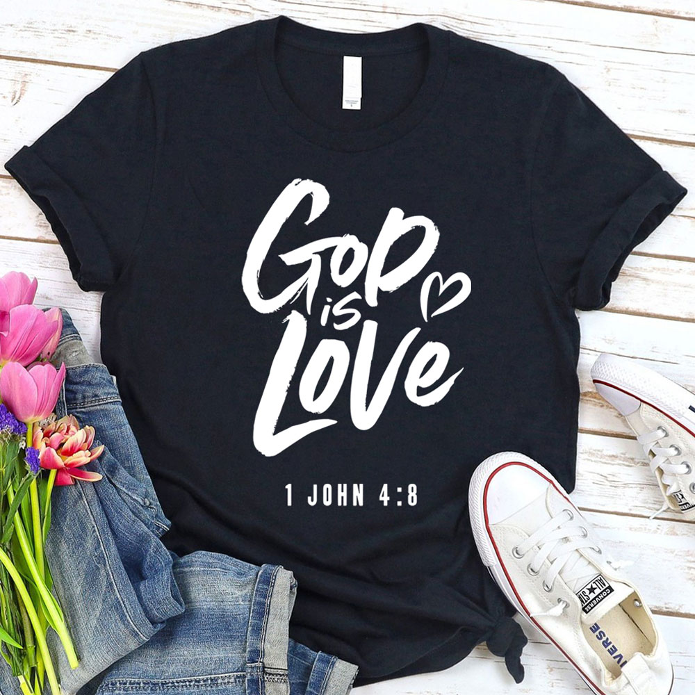 God Is Love Religious T-Shirt Sale-GuidingCross