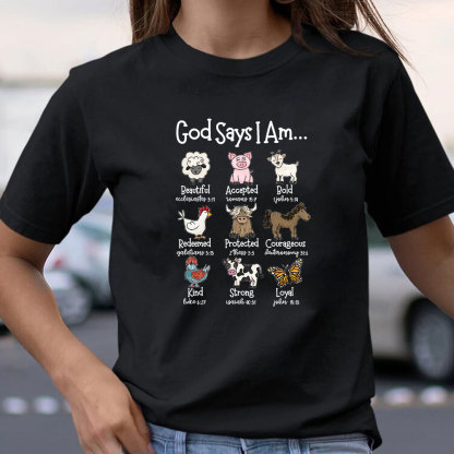 God Says I Am Faith Tee