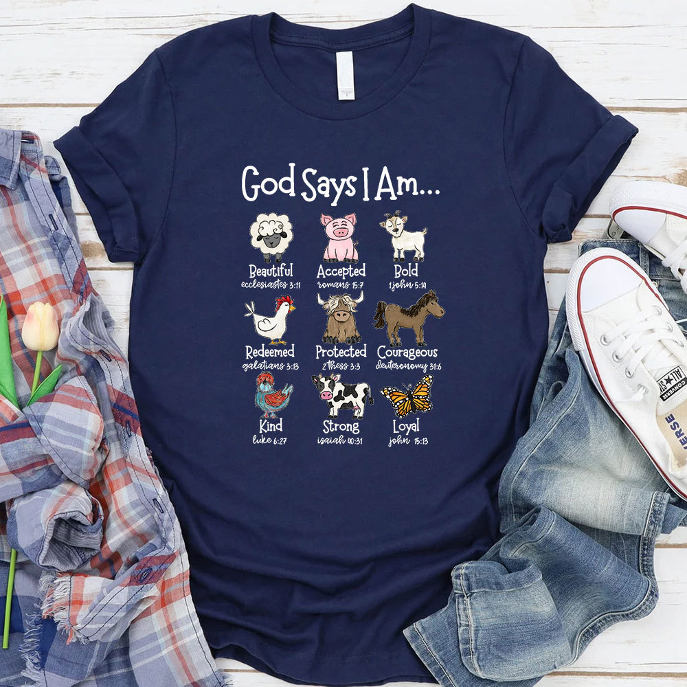 God Says I Am Faith Tee