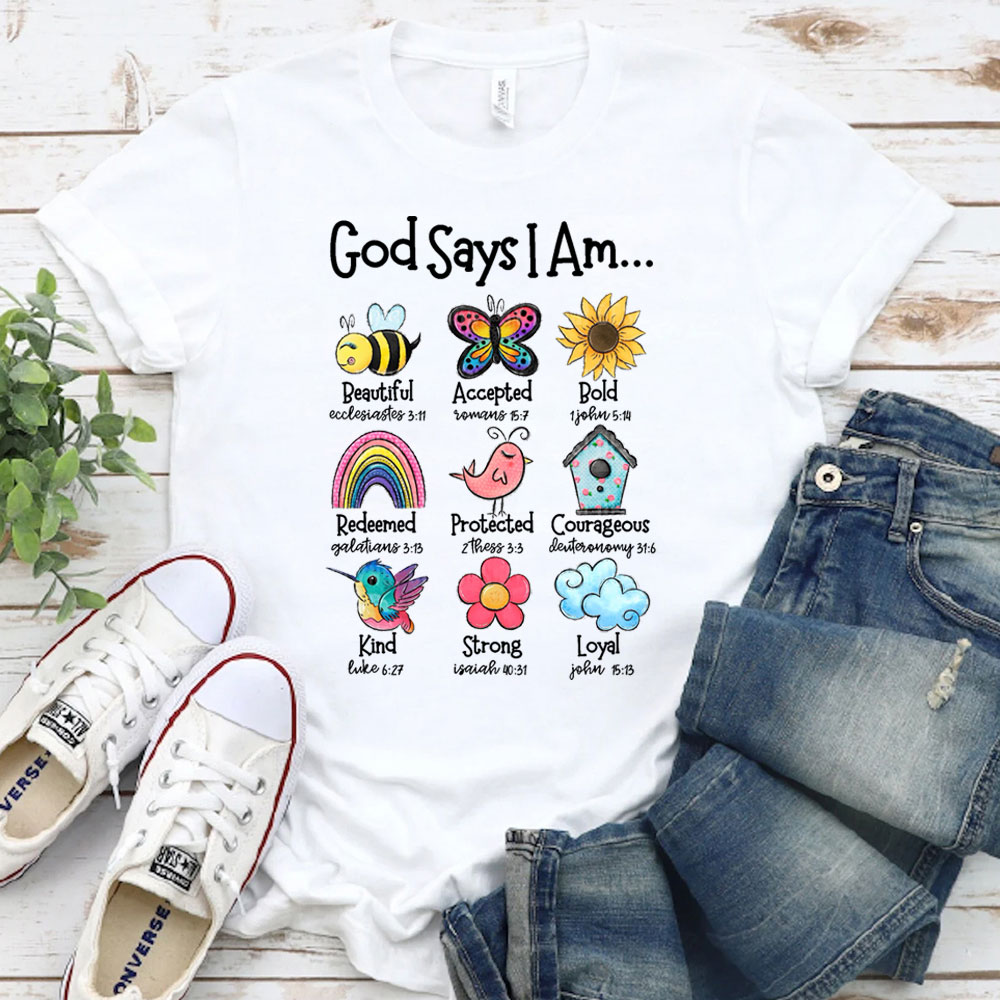 God Says I Am Tee Sale-GuidingCross