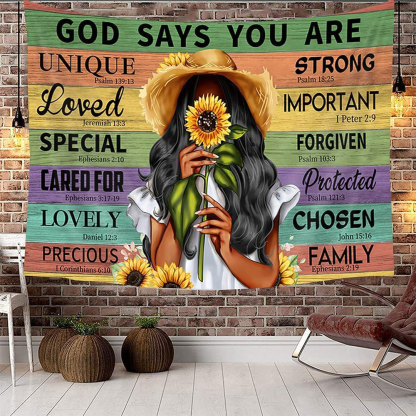 God Says You are Tapestry
