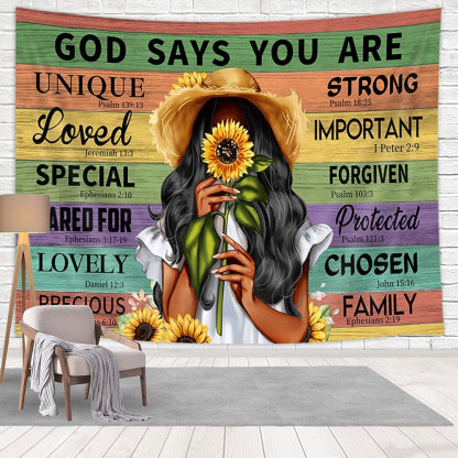 God Says You are Tapestry