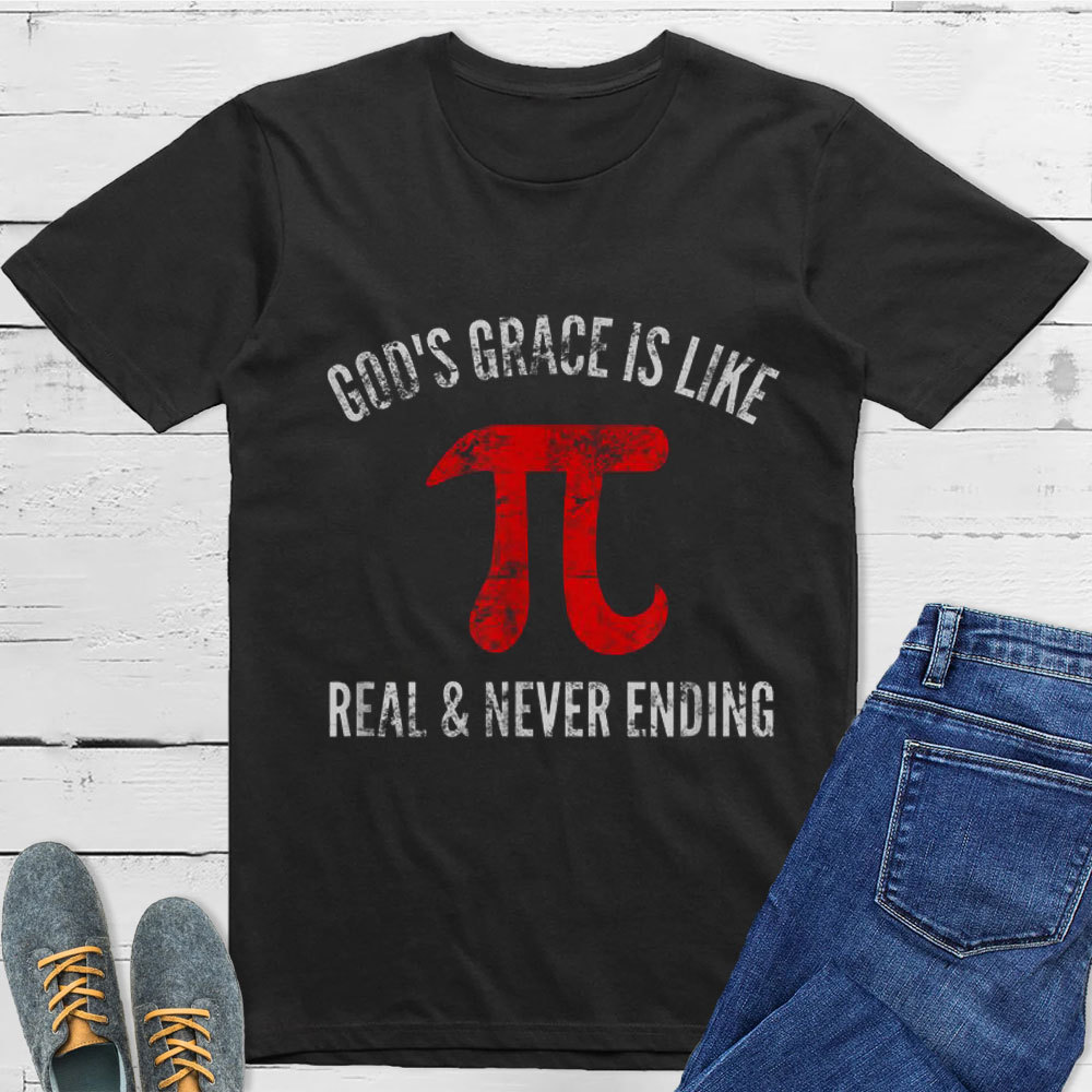 Gods Grace Is Like Pi Unisex T-Shirt Sale-GuidingCross