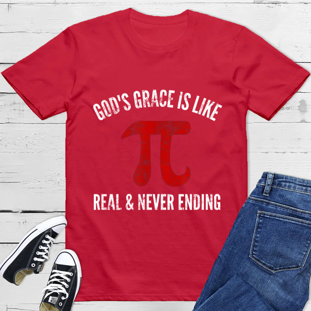 Gods Grace Is Like Pi Unisex T-Shirt Sale-GuidingCross