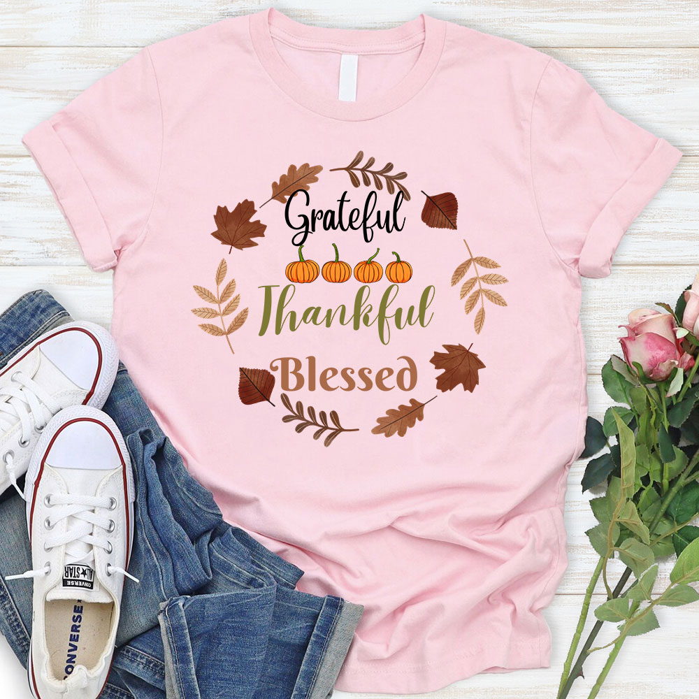 Grateful Thankful Blessed T-Shirt