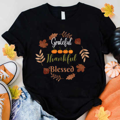 Grateful Thankful Blessed T-Shirt